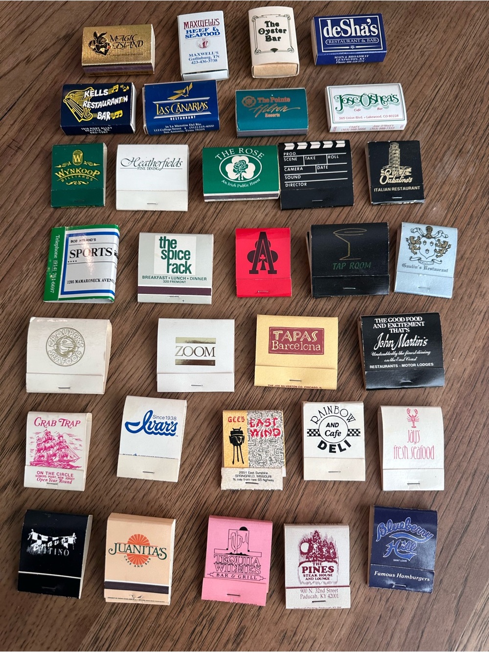 Lot of 30+ Assorted Matchbooks
